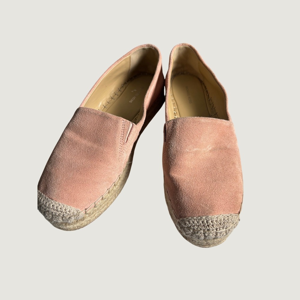 Michael Kors Kendrick Blush Pink Suedeโ Platform Espadrille Size 9.5